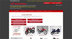 Desktop Screenshot of gohondapart.com